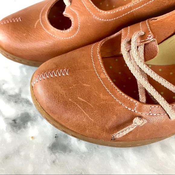 ❌SOLDCamper | Honey Brown Leather Heels - Picture 8 of 9